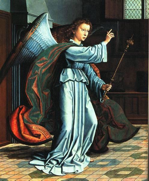 DAVID, Gerard The Annunciation dg02 Norge oil painting art